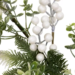 Glittered Berries and Eucalyptus Artificial Christmas Garland - 5' - Unlit Unlit