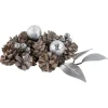 Hot Glittered Berries and Pinecones Christmas Decorations - 6" People