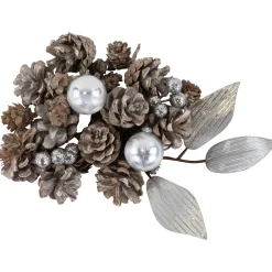 Hot Glittered Berries and Pinecones Christmas Decorations - 6