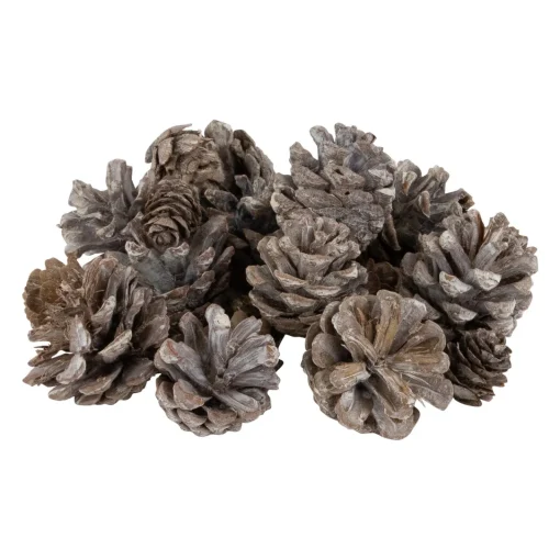 Hot Glittered Berries and Pinecones Christmas Decorations - 6" People