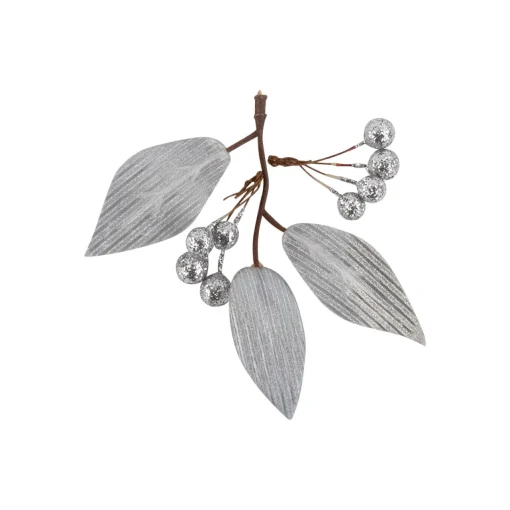 Hot Glittered Berries and Pinecones Christmas Decorations - 6" People