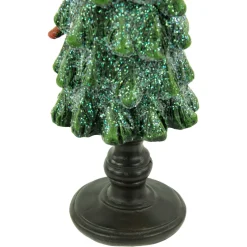 Sale Glittered Christmas Tree with Cardinals Decoration - 8.75