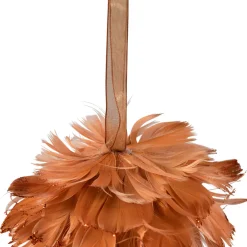 Glittered Feather Christmas Ball Ornament - 6