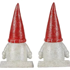 Sale Glittered Gnome Christmas Stocking Holders - 8.25