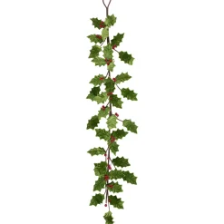 Online Glittered Holly with Berry Christmas Garland - 3.5' x 9" - Unlit Unlit