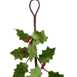 Online Glittered Holly with Berry Christmas Garland - 3.5' x 9