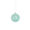 Glittered Ice Blue Shatterproof Snowy Winter Christmas Ball Ornament 3.25" (80mm) Shatterproof Balls