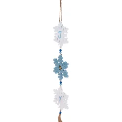 Best Glittered Joy Snowflakes Christmas Wall Sign - 26