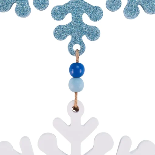 Best Glittered Joy Snowflakes Christmas Wall Sign - 26" Door