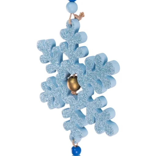 Best Glittered Joy Snowflakes Christmas Wall Sign - 26" Door