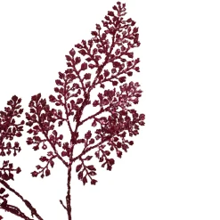 Online Glittered Leaves Artificial Christmas Spray - 18" - Deep Pink Sprays, Picks & Branches