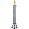 Online Glittered LED Flameless Christmas Candle - 9.25" Candle Lamps