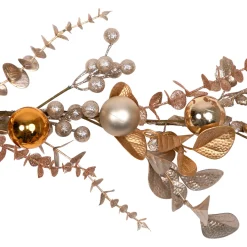 Sale Glittered Mixed Leaves and Berries Artificial Christmas Garland - 6' x 9