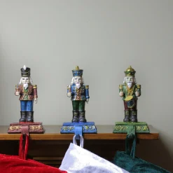 Sale Glittered Nutcracker Stocking Holders - 7.75