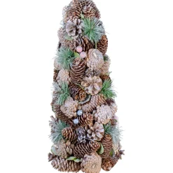 Sale Glittered Pinecone Berry Christmas Tree - 16.5" - Green and Brown Trees