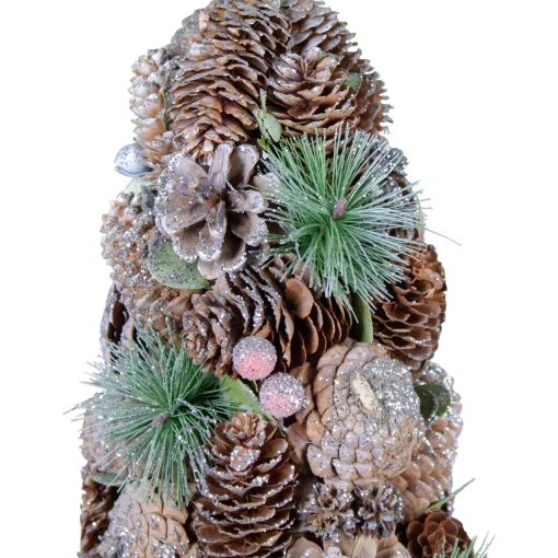 Sale Glittered Pinecone Berry Christmas Tree - 16.5" - Green and Brown Trees