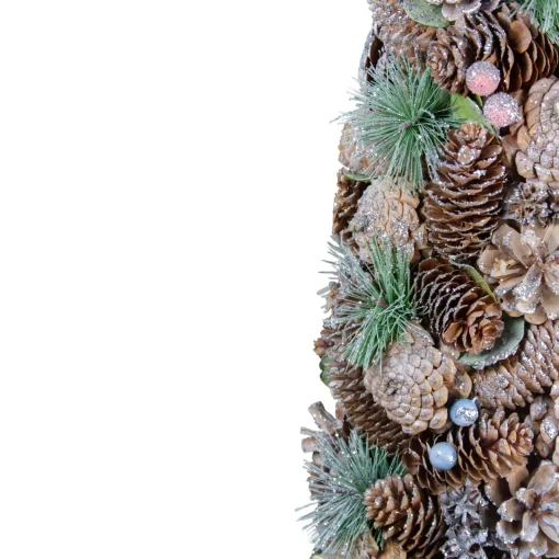 Sale Glittered Pinecone Berry Christmas Tree - 16.5" - Green and Brown Trees