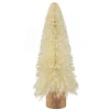 Best Glittered Sisal Christmas Tree with Wooden Base Decoration - 8.75" - Cream Trees