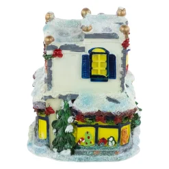 New Glittered Snowy Toy Shop Christmas Village Building - 4