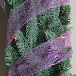 Outlet Glittering Purple Solid Wired Christmas Craft Ribbon 2.5" x 10 Yards Ribbons & Bows