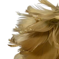Online Glittery Feathers Christmas Ball Ornament - 6