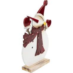 Hot Glossy Snowman in Red Scarf and Mittens Christmas Decoration - 12