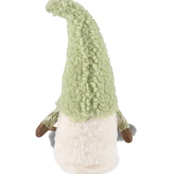 Sale Gnome Girl in Faux Fur Hat Christmas Figure - 12