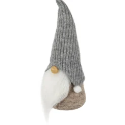 Gnome with Knitted Pom Pom Hat Christmas Figure - 9