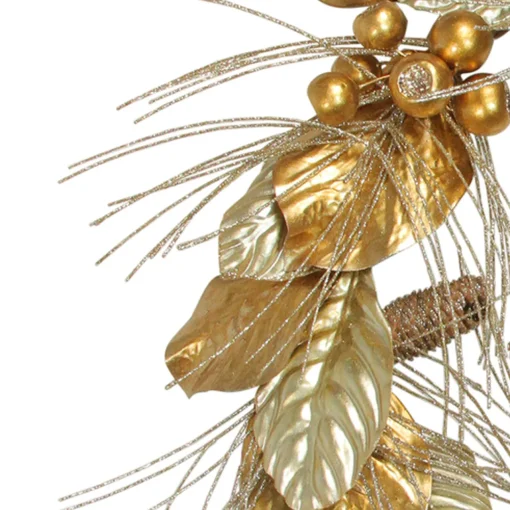 Sale Golden Treasures Glittered Berries and Pine Cone Artificial Christmas Wreath - 24-Inch, Unlit Unlit