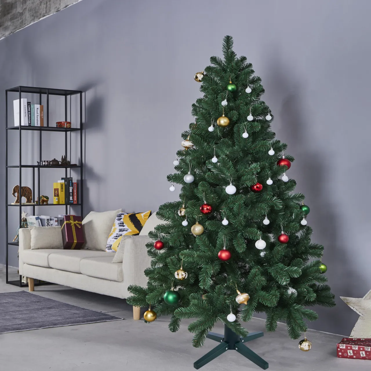 Hot Green Adjustable Artificial Christmas Tree Stand - For Trees up to 7.75ft Tall Artificial Tree Stands|Metal