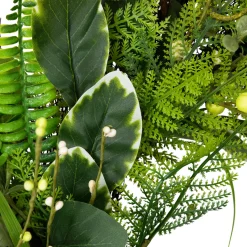 Clearance Green and Brown Foliage Artificial Spring Wreath with Nest - 24