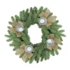 Outlet Green and Brown Pine Artificial Christmas Wreath with Candle Holder - 21-Inch, Unlit Unlit