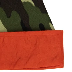 Sale Green and Orange Camouflage Unisex Adult Christmas Santa Hat Costume Accessory - One Size Costumes