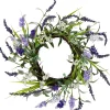 Online Green and Purple Twig Artificial Floral Wreath, 16-Inch - Unlit Unlit