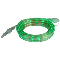 Clearance Green LED Outdoor Christmas Linear Tape Lighting - 30 ft Clear Tube Rope & Tape