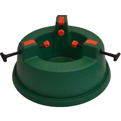Outlet Green Wide Mouth Simple Set Live Christmas Tree Stand - Holds Trees up to 6ft Metal|Plastic