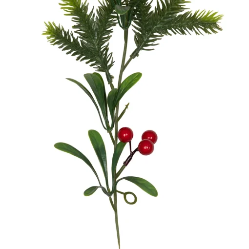 Holly Berries and Pine Artificial Christmas Garland - 6' - Unlit Pre Decorated