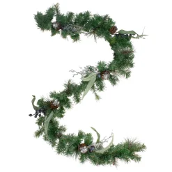 Online Iced Pine and Blueberries Artificial Christmas Garland - 6' x 12