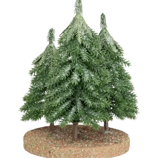 Sale Icy Downswept Pine Trio of Trees Christmas Decoration - 8" - Unlit Trees