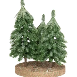 Sale Icy Downswept Pine Trio of Trees Christmas Decoration - 8
