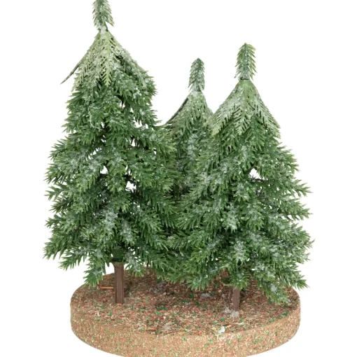 Sale Icy Downswept Pine Trio of Trees Christmas Decoration - 8" - Unlit Trees