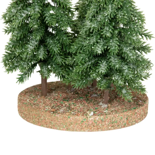 Sale Icy Downswept Pine Trio of Trees Christmas Decoration - 8" - Unlit Trees