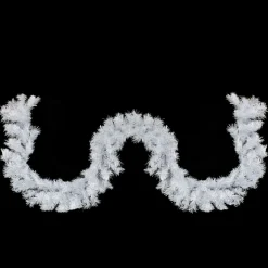 Online Icy White Iridescent Spruce Artificial Christmas Garland - 9' x 10" - Unlit Colorful