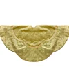 Outlet 48-Inch Golden Scalloped Velvet Christmas Tree Skirt With a Metallic Trim Cloth|Metal