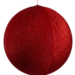 Sale Inflatable Tinsel Commercial Christmas Ball Outdoor Ornament - 23.5" - Red Commercial