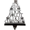 Sale It's Beginning to Look a Lot Like Christmas Metal Tree Stocking Holder - 6.5" Stocking Holders