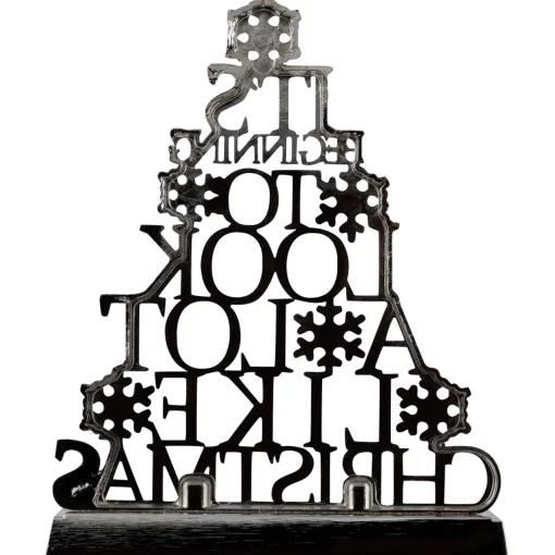 Sale It's Beginning to Look a Lot Like Christmas Metal Tree Stocking Holder - 6.5" Stocking Holders