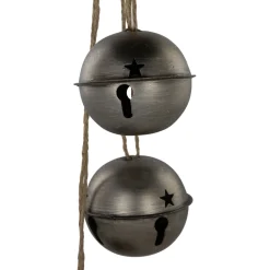 Online Jingle Bells with Plaid Bow Christmas Decoration - 20