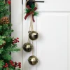 Sale Jingle Bells with Plaid Bow Hanging Christmas Decoration - 20" - Gold Door