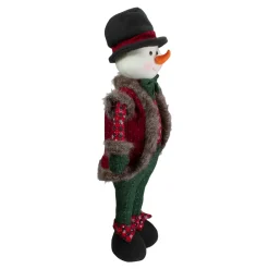 Clearance Jolly Plush Boy Snowman Christmas Figure - 25